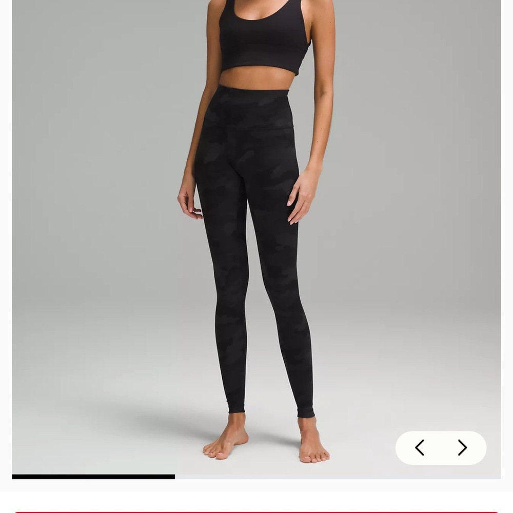 lululemon athletica Black Camo Leggings